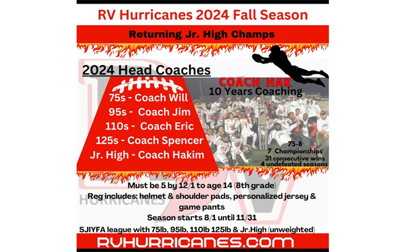 2024 RV Hurricanes Head Coaches 